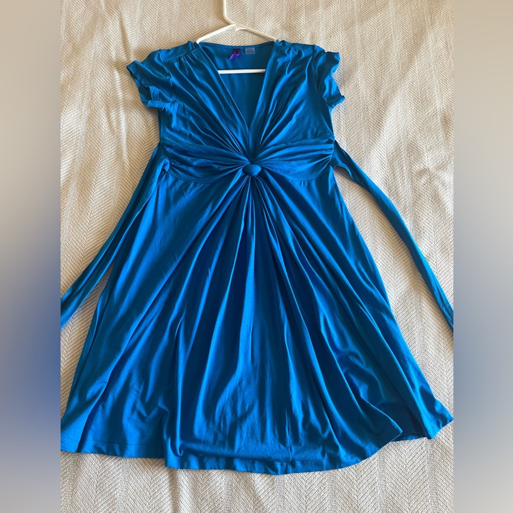 Blue Seraphine maternity Dress, US4 or size small